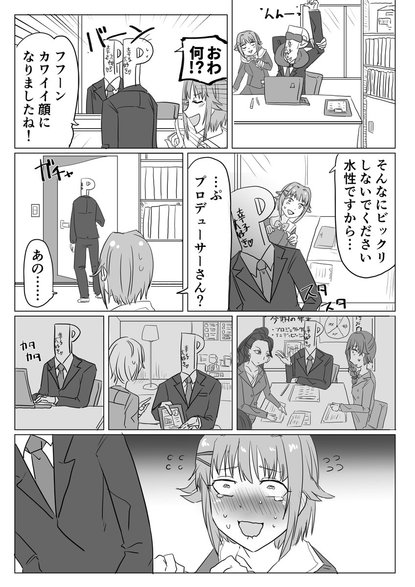 いたずらっ子幸子とPの漫画 