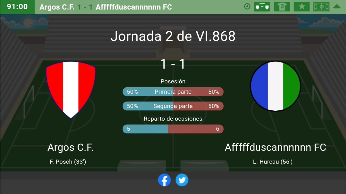 JORNADA 2️⃣ VI🇪🇦
Partido bastante igualado consiguiendo un punto fuera de casa. 
#VamosAfffduscannn