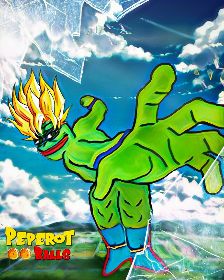 itsmaxxthetics's tweet photo. 🌠Son Pepe🌠

 “I would rather be a brainless frog than a heartless monster.” – pepe

 Here's fusion of Pepe and Goku✨

★Available now on★ @opensea
  https://t.co/uSzMtn29Yr

#NFTCommunity #NFTdrop
#pepe #pepeart  #opensea #ETH https://t.co/oZkJEOnWFW