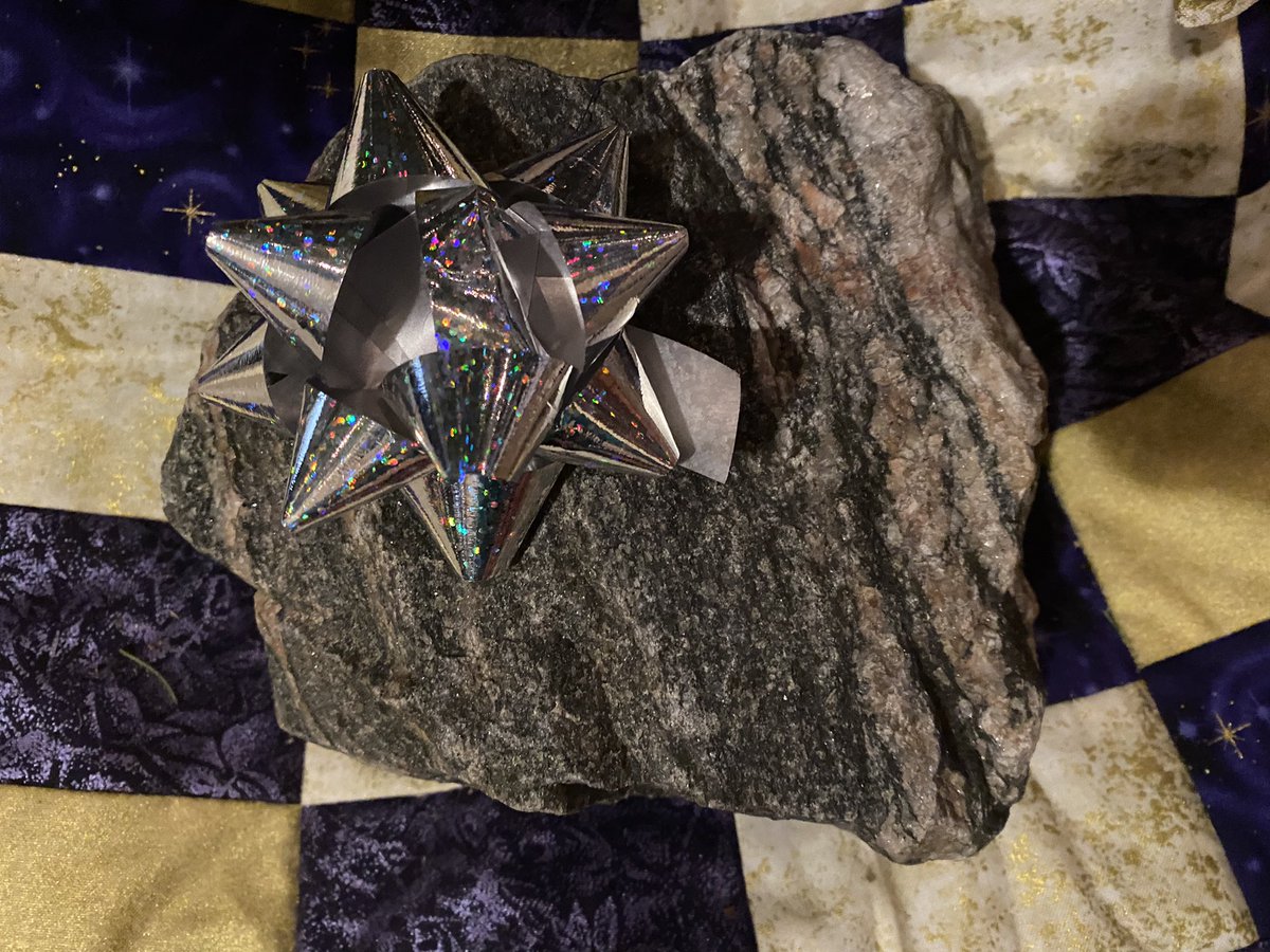 FluvialLara's tweet photo. My favourite present under the tree- my niece (3.5yo) found this while hiking a few months ago and said she had to take it home to be my Christmas present 🥰 I hope everyone that celebrates was able to enjoy their Christmas as much as currently possible! https://t.co/Itv0B0k3u6