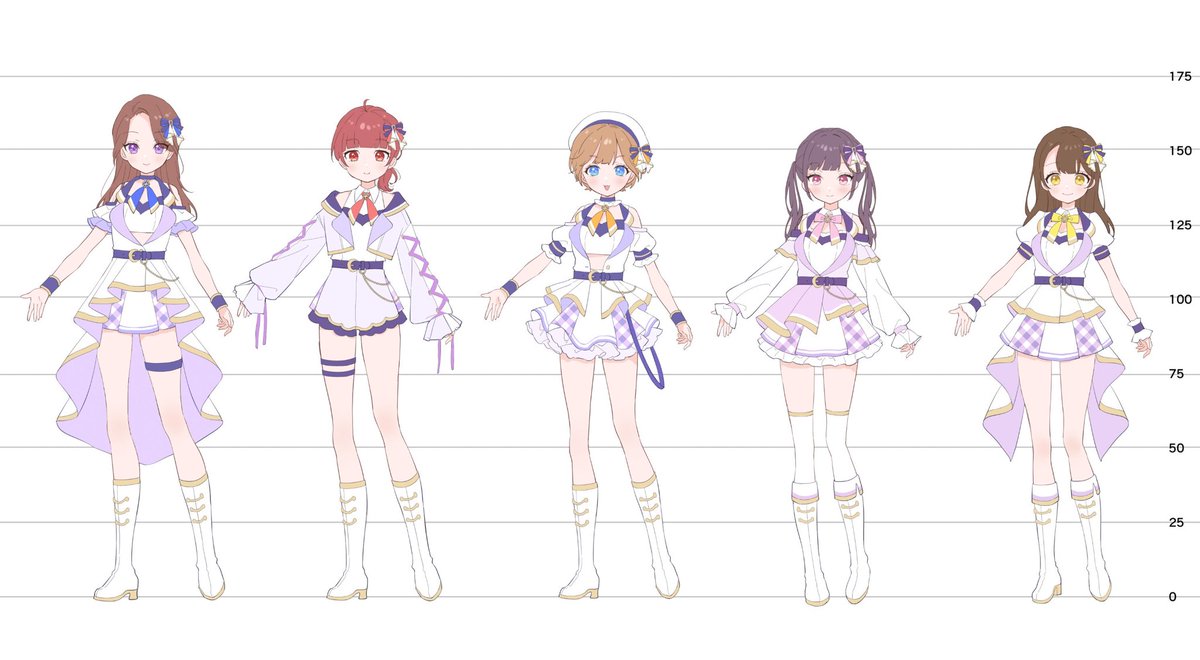 luMEnas_6's tweet photo. 【お知らせ】

✧オリジナル衣装公開✧

この度、luMEnasのオリジナル衣装（5名分）を、
豆やなぎ様（@yng043 ）にデザインしていただきました。

#luMEnas https://t.co/czocahTO0j