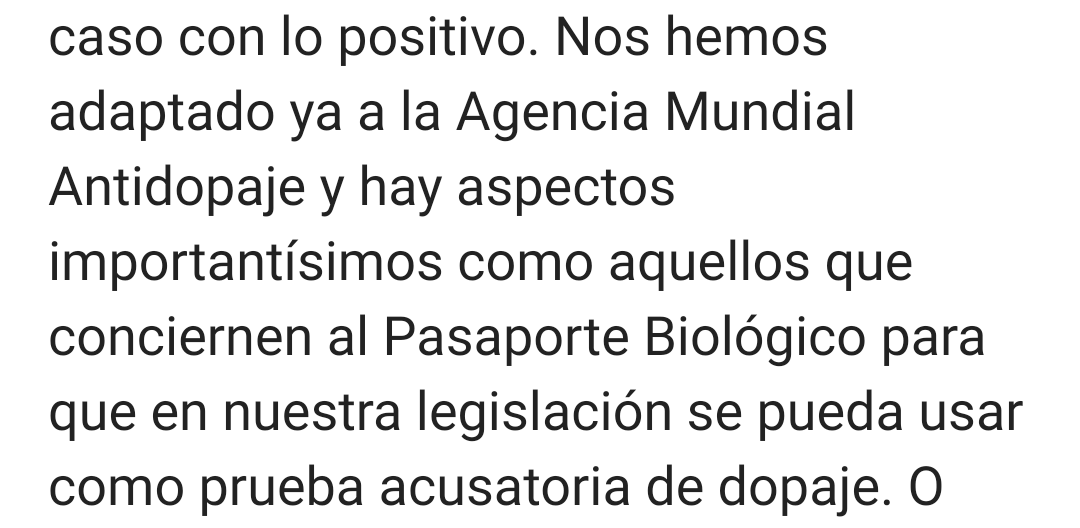 alyelmo's tweet photo. Entrevista de @gerardtribune en @marca al Presidente de @AEPSAD @conJoseMFranco tras varios meses en el cargo. Si el Pasaporte Biológico se puede usar en España como <<prueba acusatoria de dopaje>>, ¿por qué #AEPSAD no sanciona y publica en #Sanciona2 los positivos que detecta? https://t.co/ZxvubIUFP6