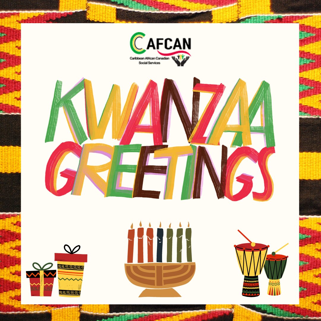 CanadianAfrican's tweet photo. Happy Kwanzaa!  May you have a warm and memorable time with your close ones. #7DaysOfKwanzaa 

#CAFCAN  #Kwanzaa #Umoja  #Kujichagulia #Ujima #Ujamaa  #Nia #Kuumba #Imani https://t.co/ni8yozY4Yg