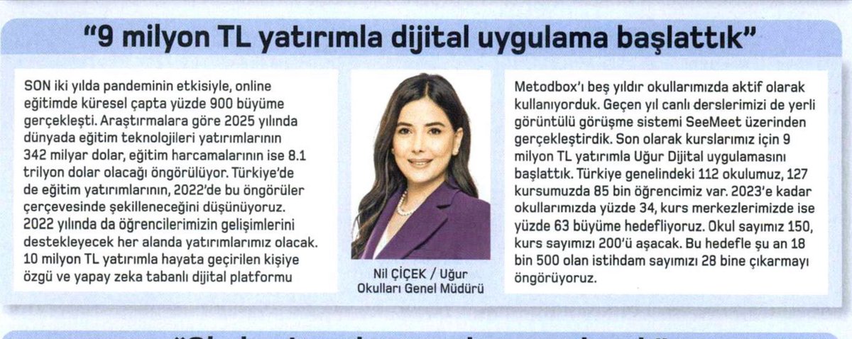 “2022 yılında öğrencilerimizin gelişimlerini destekleyecek her alanda yatırımlarımız olacak”

#TürkiyeninEğitimGücüyüz 
<a href="/ParaDergisi/">Para Dergisi</a>