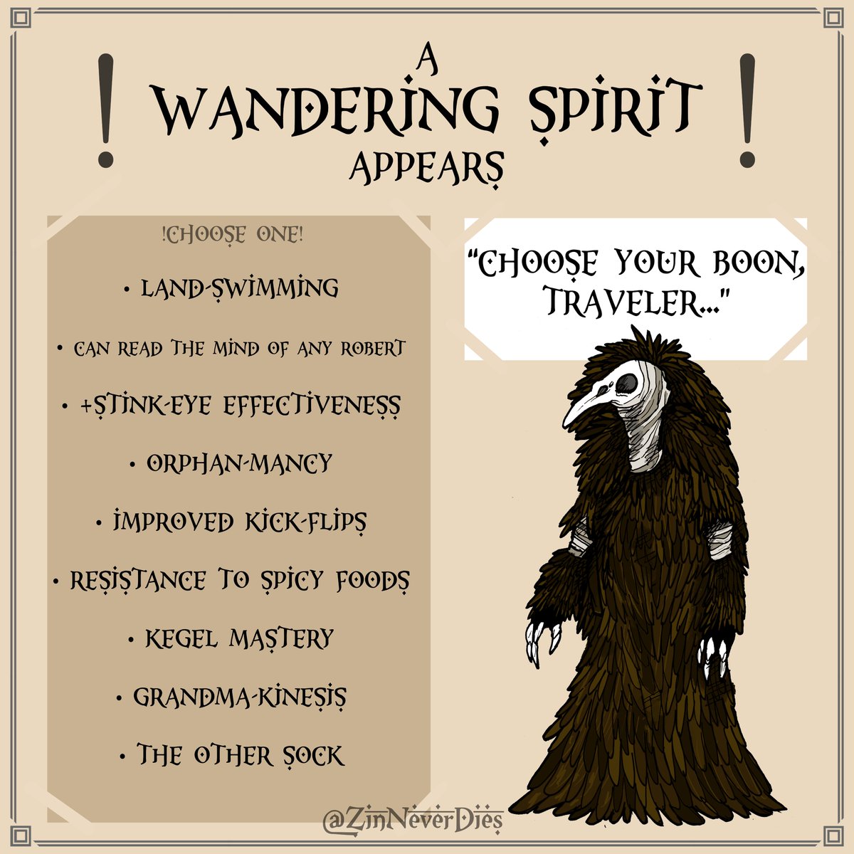 ZinNeverDies's tweet photo. Which would you choose?
#ttrpg #dnd https://t.co/sebTeLpIq0