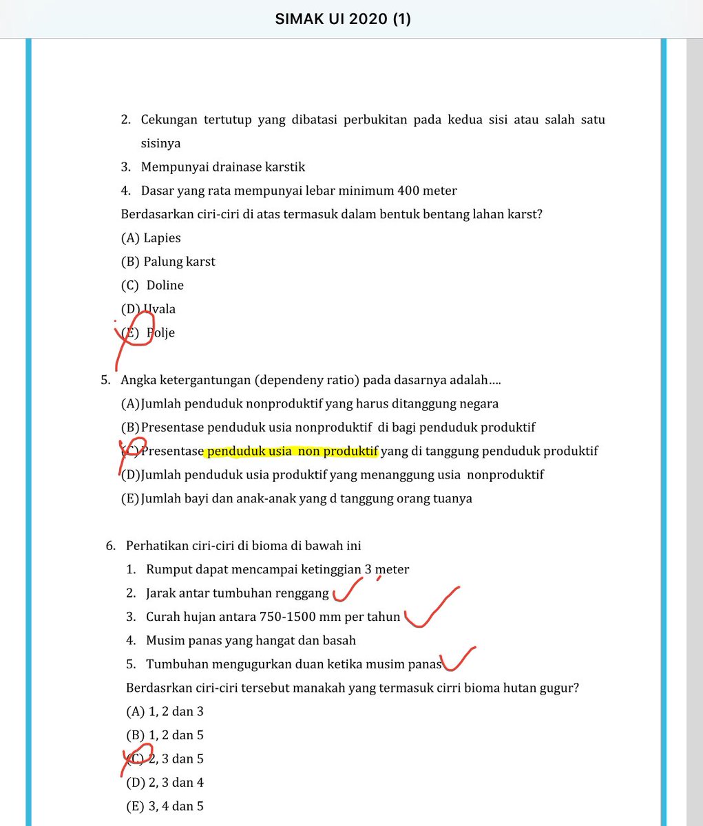 vinnismmt's tweet image. Pembahasan Geografi SIMAK UI 2020 

a thread