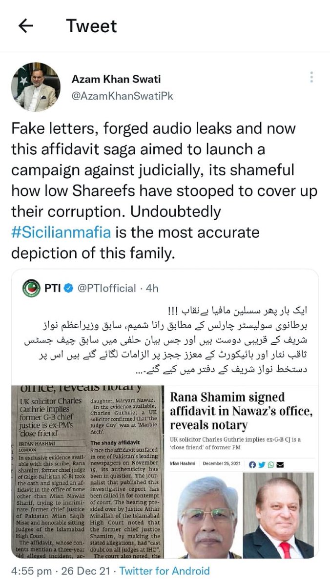 Senator Azam Swati (@azamsenator) on Twitter photo 