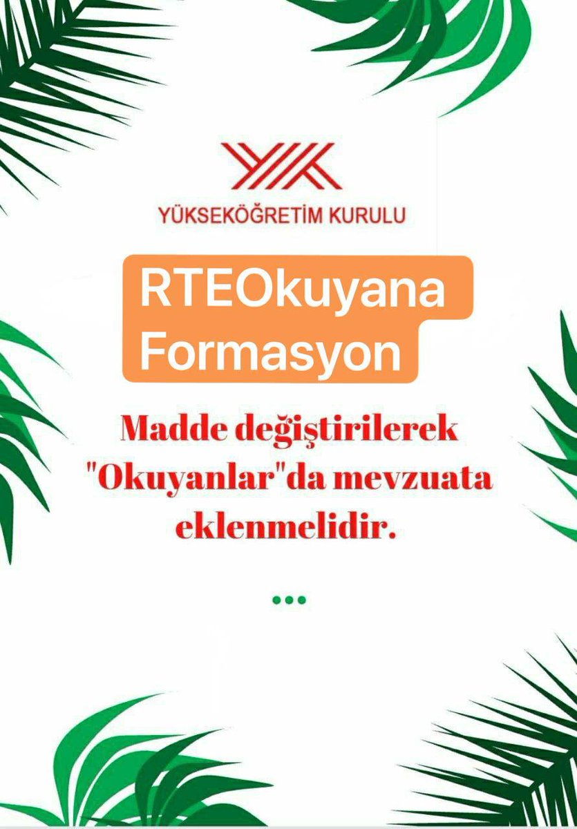 Bahar Döneminde Lisans Son Sınıf Öğrencilerine Pedagojik Formasyon İstiyoruz!!!!
RTEOkuyana Formasyon