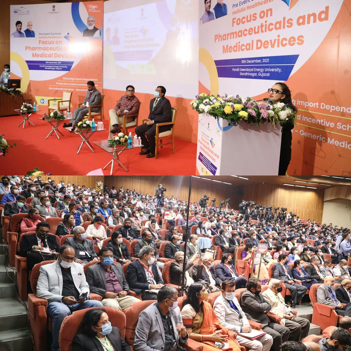 PreenceeSoniBJP's tweet photo. Glimpses of Gujarat Vibrant Summit Pre-event 2021..
@Gandhinagar https://t.co/9MPqqppKGR