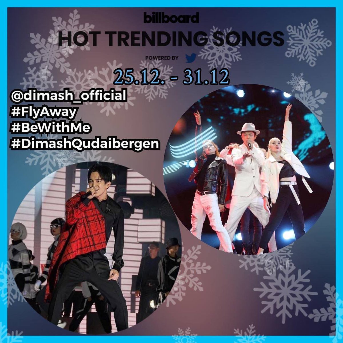 Phoenix_Flame21's tweet photo. Dears🤗
Спасибо за поддержку творчества @dimash_official 
в чарте Billboard Hottrending songs
Год нужно закончить с именем Димаша на максимально высоких позициях чарта 
Алга, дорогие🔥🔥🔥
Не расслабляемся до боя курантов:
#FlyAway 
#BeWithMe 
#DimashQudaibergen
@dimash_official https://t.co/LzLptJNUfm