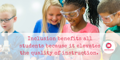 ⚖️Inclusion benefits all students because it elevates the quality of instruction. Universal Design for Learning requires more creativity and effort in the beginning, but without it, we are shortchanging our students. #LeadInclusion #udl #udlchat #globalsped #globaled