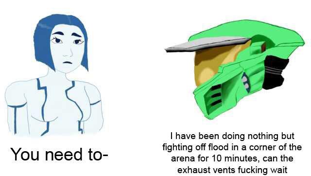 mshee32's tweet image. My new year's resolution is to complete all the halo games solo on legendary difficulty, god help me with the The Library mission