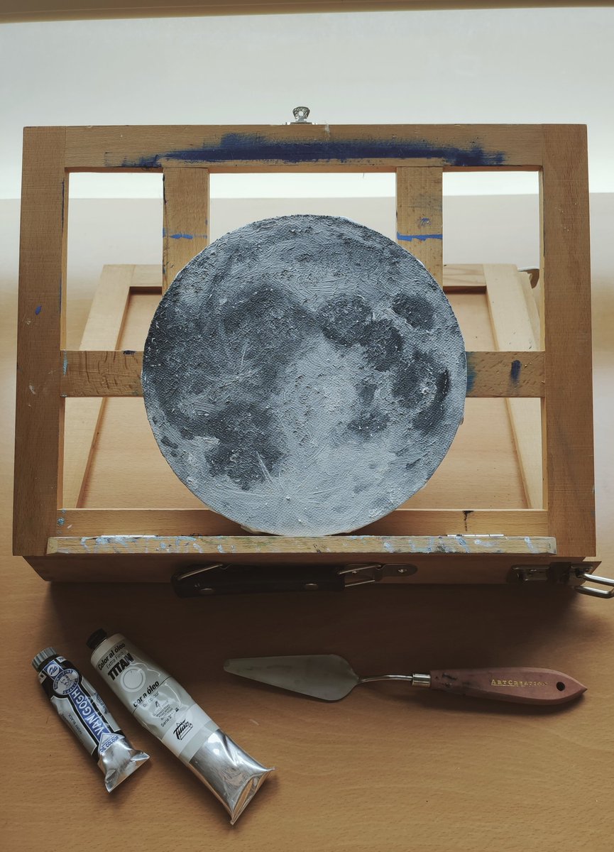 ainhogarde's tweet photo. The painting 🌙             The palette https://t.co/0mNkx1NoDt