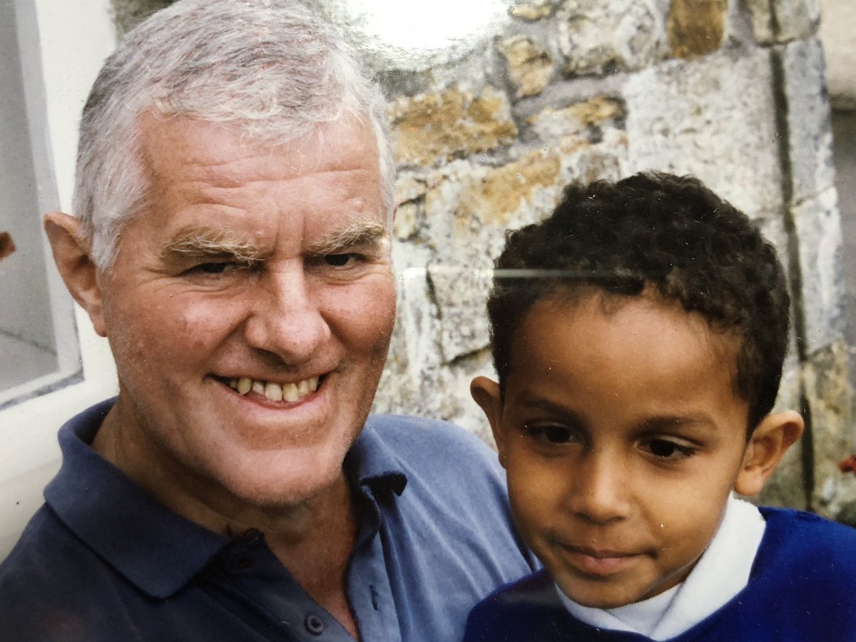 karenjguthrie's tweet photo. In the No Man’s Land between Christmas Day &amp; Boxing Day, 5 years ago (how can that be?), my dad breathed his last with my wee brother Campbell by his side. I love this picture of them. Dad full of love and pride, Campbell somehow already wise and resolute, in the way kids can be. https://t.co/ps0rkbkypw