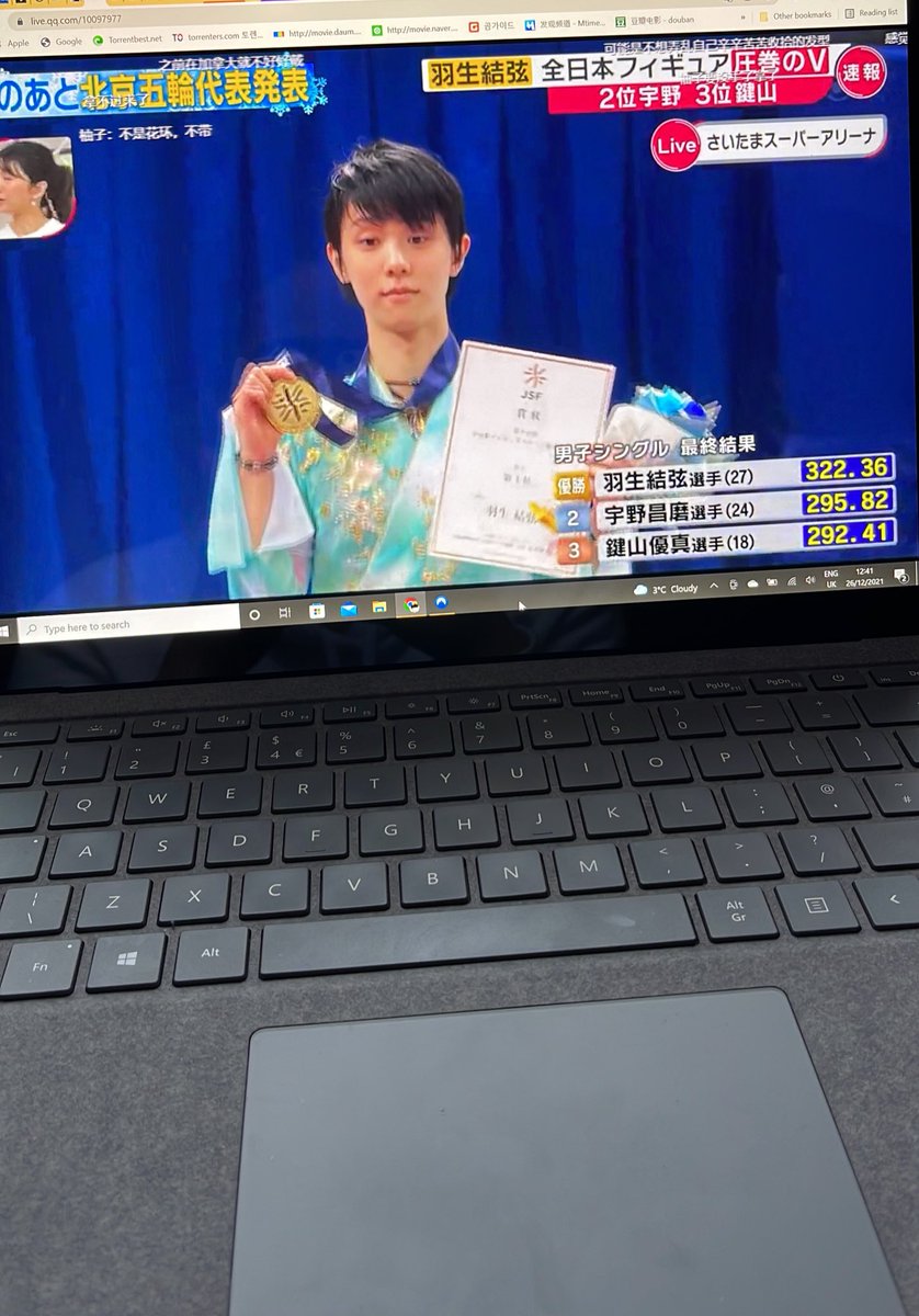 Borawook's tweet photo. Comunque io e mia sorella che commentiamo l’impresa di Yuzu 😳🙈#jnats2021 #YuzuruHanyu #4Axel #羽生結弦 #全日本フィギュア https://t.co/K7Y9tZVKjQ