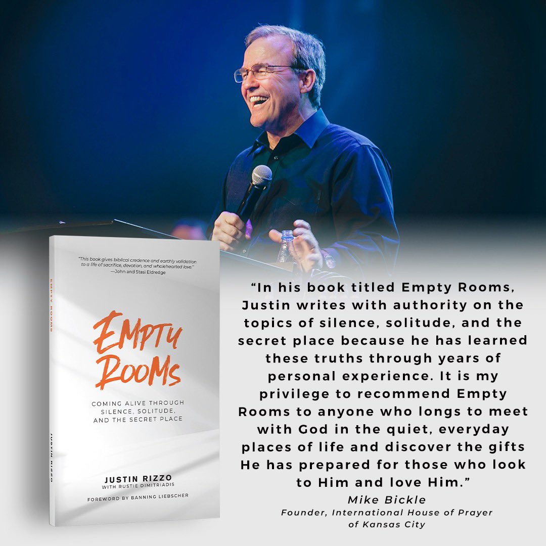 justinrizzmusic's tweet image. So grateful for the life, ministry, and friendship of @mikebickle. He has given me and tens of thousands of others across the globe the space and message of ministering to Jesus in empty rooms. I am forever grateful. 

justinrizzo.com/emptyrooms 

#emptyrooms 
#emptyroomsbook