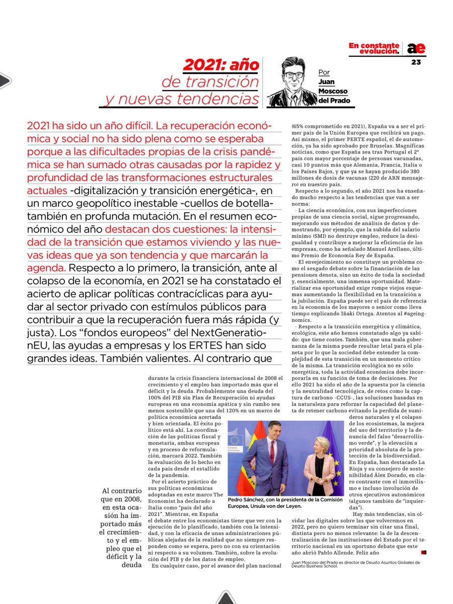 Transición energética y climática, descentralización y envejecimiento: las tendencias para #2022 por el economista de <a href="/deustoDBS/">Deusto Business School</a> <a href="/JuanMoscosodelP/">Juan MoscosodelPrado</a>  hoy en <a href="/laeconomica/">Actualidad Económica</a> de <a href="/elmundoes/">EL MUNDO</a>
Gracias por la mención 
a #ageingnomics de <a href="/FM_Ageingnomics/">Ageingnomics - Fundación MAPFRE</a>
<a href="/fmapfre/">Fundación MAPFRE</a> <a href="/MAPFRE/">MAPFRE</a>
