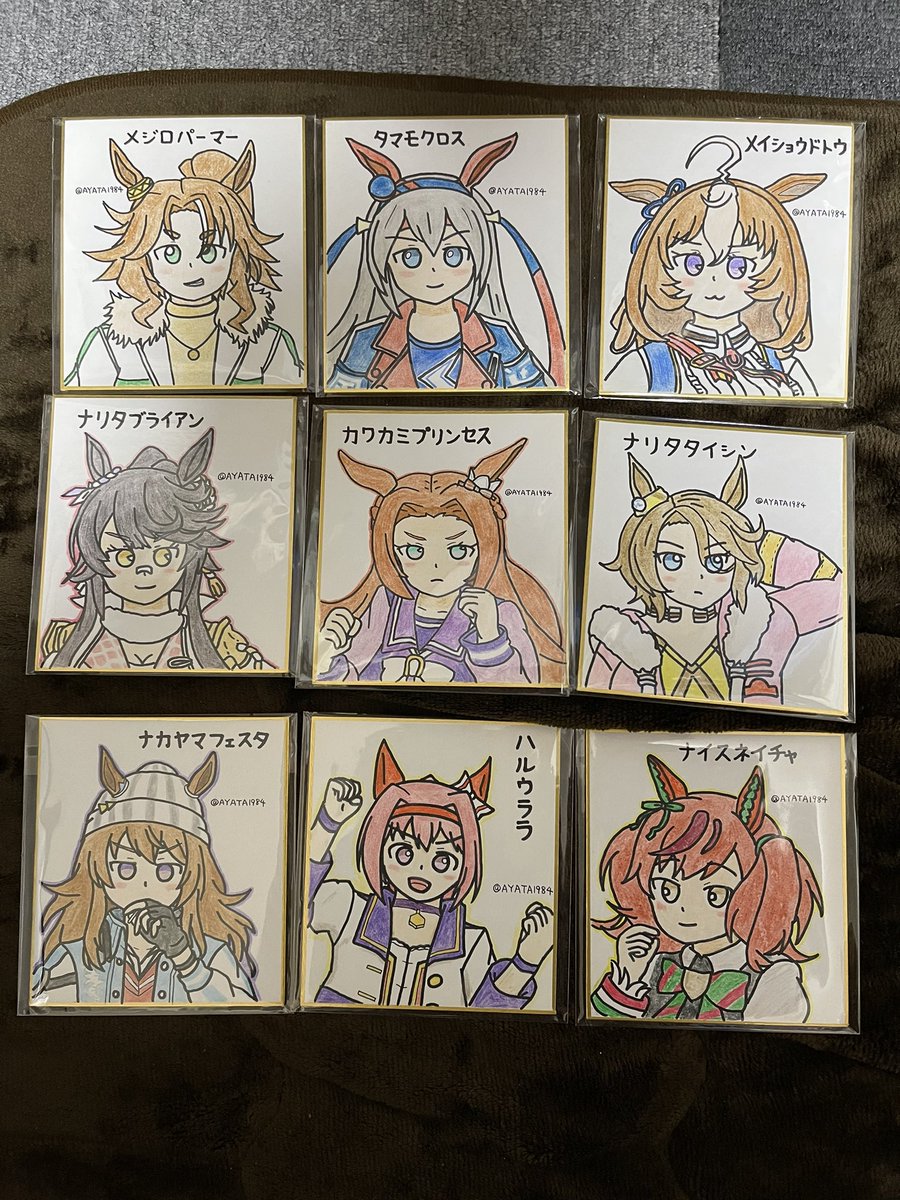 ウマ娘バージョンの色紙と既刊も数部持っていきますので興味がある方は是非😆 