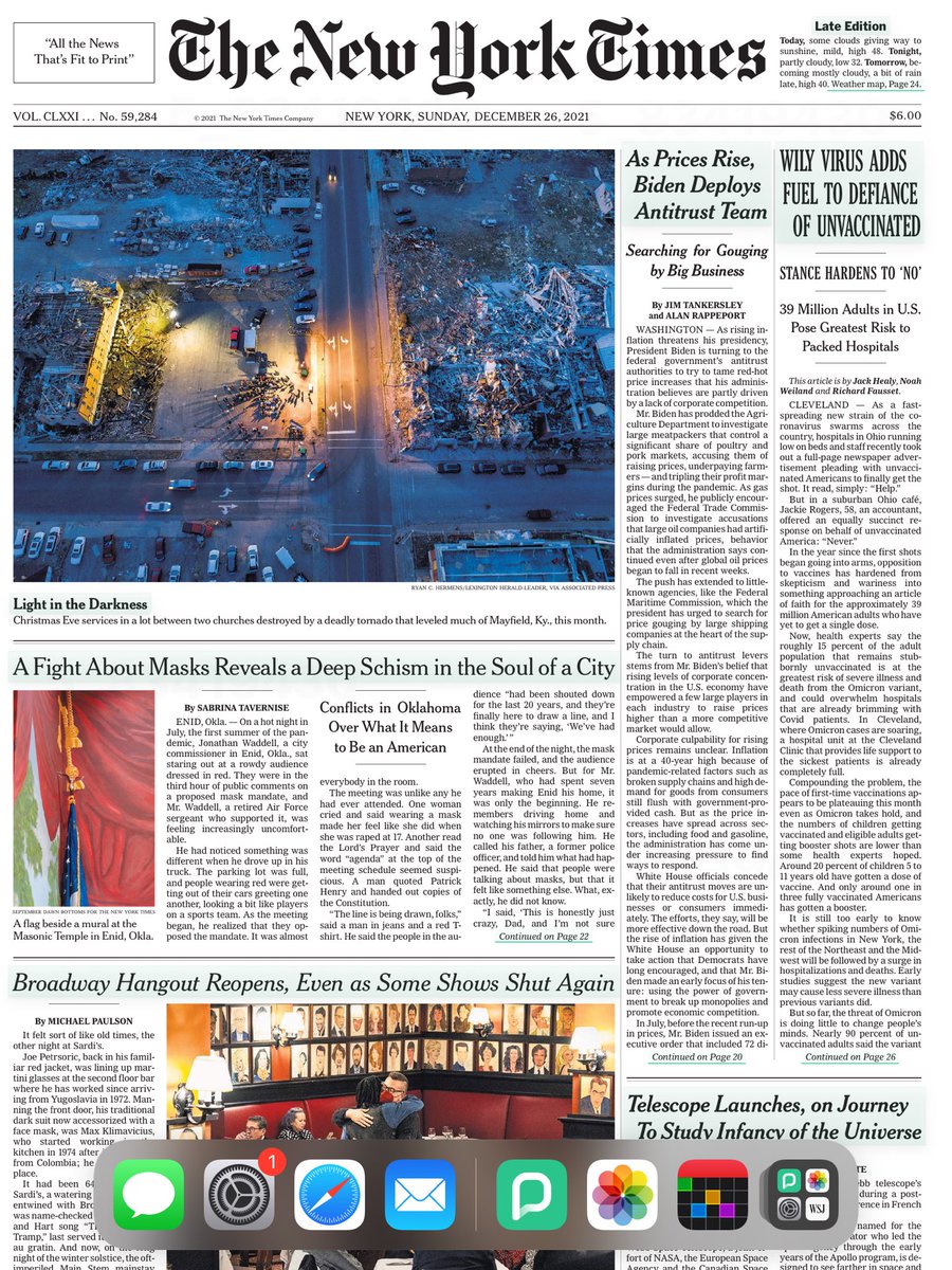 Inspirational Mayfield, Ky., image from <a href="/ryanhermens/">Ryan C. Hermens</a> makes the front of today’s New York Times