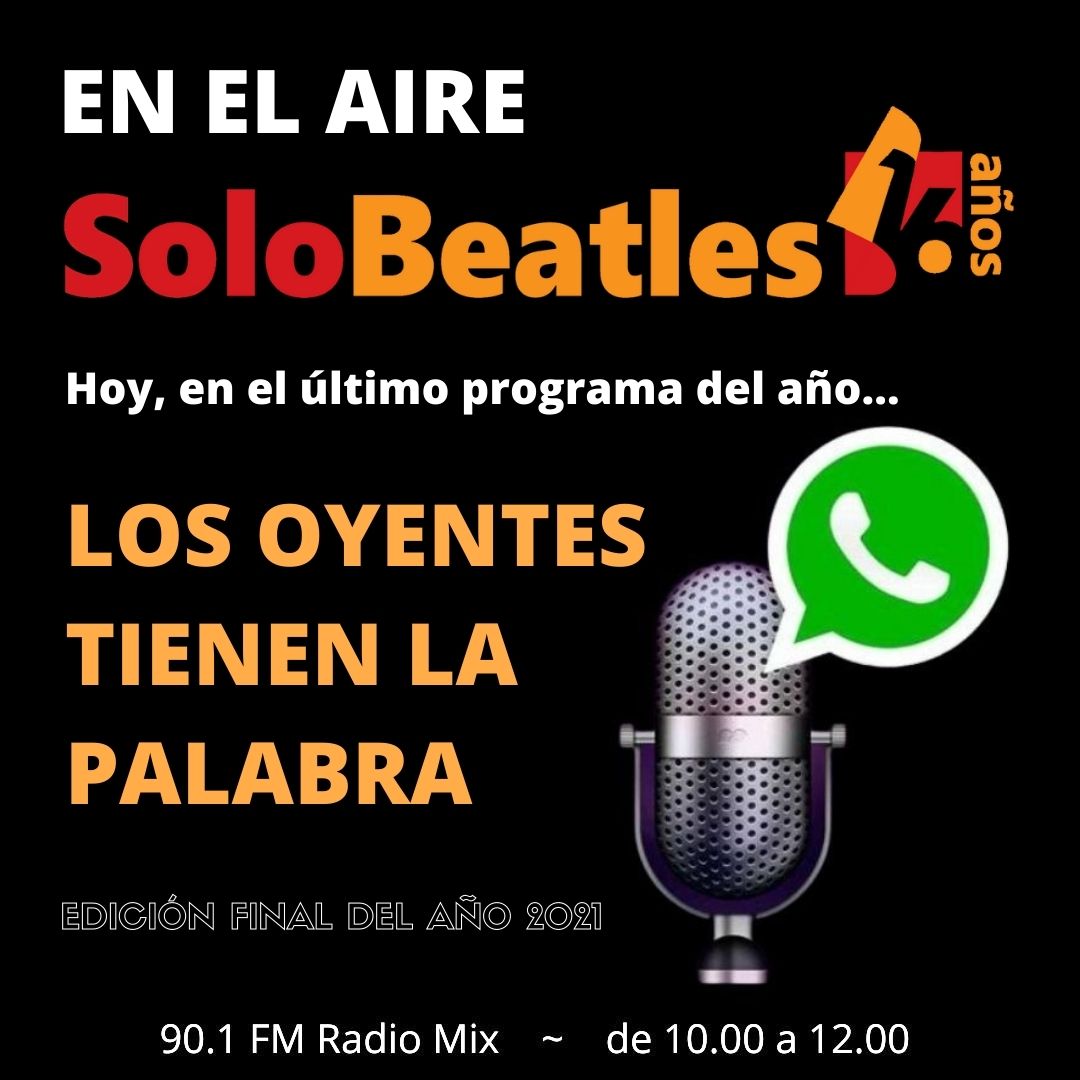 SoloBeatles777's tweet photo. El último programa de SoloBeatles le rinde un merecido homenaje a sus amigos y oyentes. ¡Gracias a todos! https://t.co/wy5OzavDNl