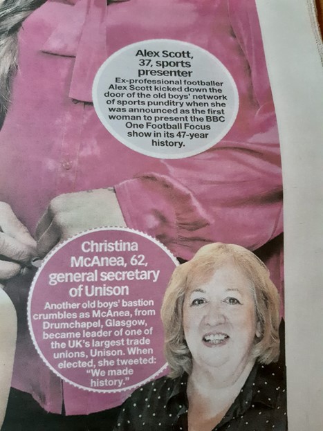 Look at who is on the centre spread of Scotland's Sunday Mail Newspaper Boxing Day Edition!