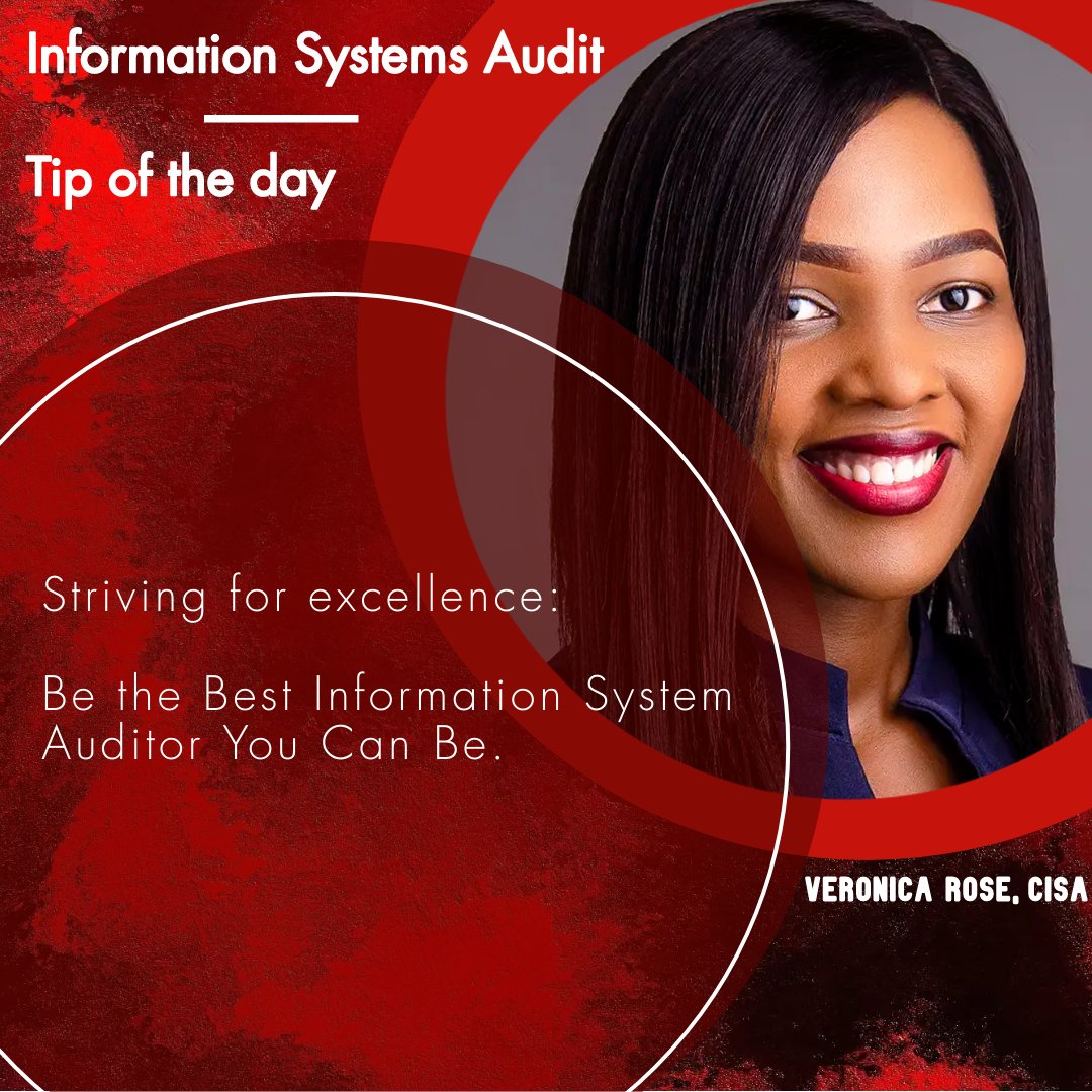 veronrose4's tweet photo. Tip of the day!

Read more here https://t.co/g3Trug87GV

#certifiedinformationsystemsauditor #CISA #ISAuditor #auditing #Audit #systemsauditor #infosec #proudauditor #auditor #Professional https://t.co/sRcckVs2A6