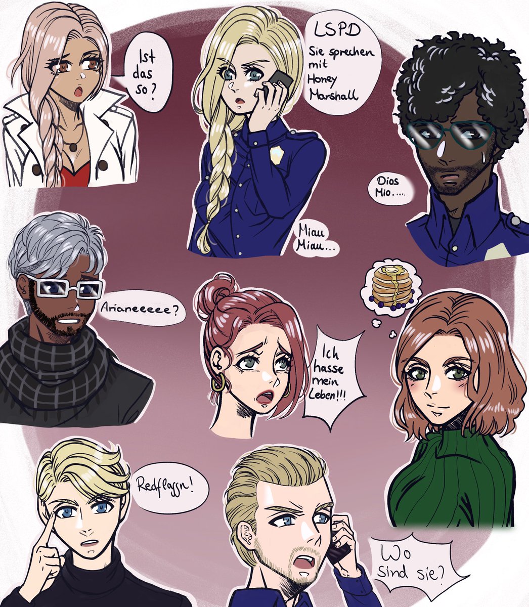 <a href="/MolaSora/">✨SORAMOLA✨</a> hat mich inspiriert mal wieder #GTARP chars zu zeichnen, daher habe ich es mal genutzt um mal weitere Favs zu zeichnen. 
Isabel und Santi sind einfach liebe seid der ersten Stunde ❤️
<a href="/Kiquad/">Kiquad</a> <a href="/xPandorya/">Pandorya</a> <a href="/itsHoney___/">🦖</a> <a href="/Cutless8/">Gözde ✌🏻</a> <a href="/heykubi_/">dilly</a> <a href="/DennisWerth_/">Dennis 🌈</a>