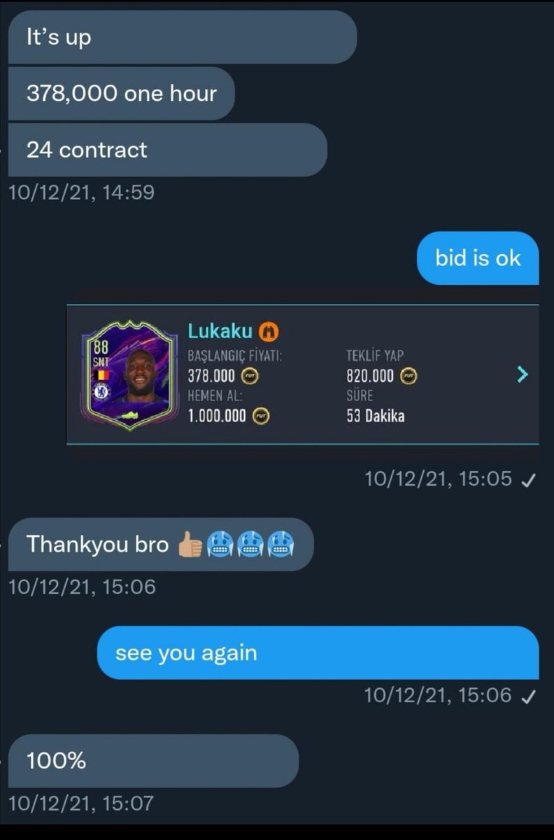 JustCoinsTr's tweet photo. We're just selling coins on PS4-PS5. You can see some feedback and reliable moments. Payments are received with paypal-transferwise or crypto. #FIFA22 #fifacoins https://t.co/Ot7RQifxct