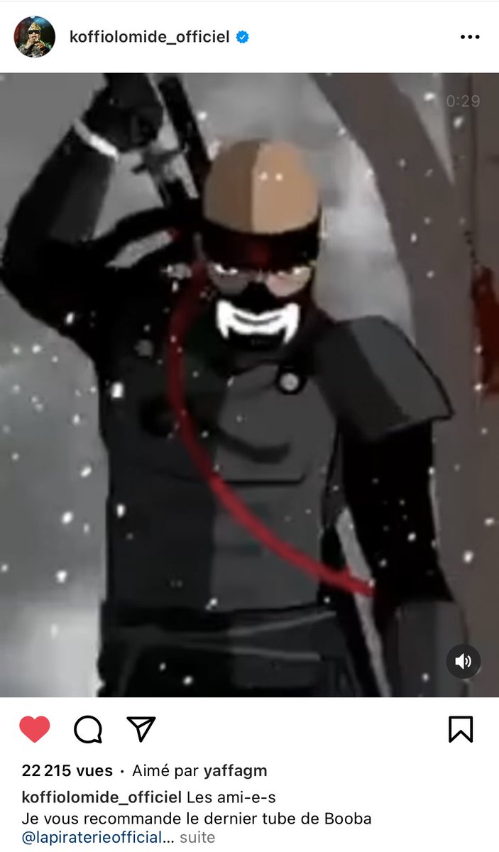 HH_UltimateTeam's tweet photo. -
KOFFI OLOMIDÉ, légende de la musique Congolaise, vient de partager le dernier morceau de BOOBA 🤯

En effet, le Duc lui fait un clin d’œil dans son dernier son "GDC", disponible en NFT 🪙

« Légende vivante comme Akim, K.O.F.F.I Olomidé » 🙌 https://t.co/kqPlP8IsIe