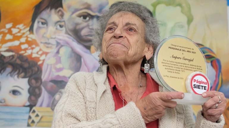 #Bolivia 
Amparo Carvajal, personaje del año por su inquebrantable defensa del DDHH  shar.es/aWipjY