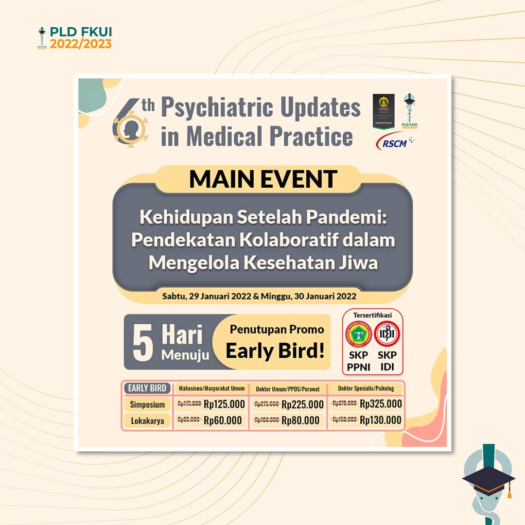 pldfkui's tweet photo. [Main Event PUMP]

Main Event The 6th PUMP  hadir dengan tema "Kehidupan Setelah Pandemi: Pendekatan Kolaboratif dalam Mengelola Kesehatan Jiwa!"

Sabtu &amp; Minggu, 29-30 Januari 2022
07.00 s.d. 15.30 WIB

Registrasi di https://t.co/Xp4ZciAx3d

CP: 081317851660 (Febrina) https://t.co/iIWCAALiRc