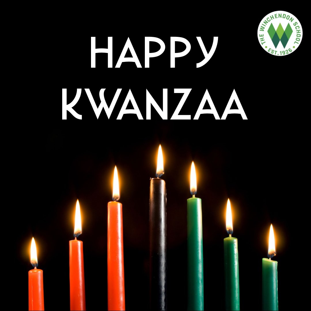 winchschoolBK's tweet photo. For those who celebrate, Happy Kwanzaa from the Winchendon School! https://t.co/op0F1xBDnd
