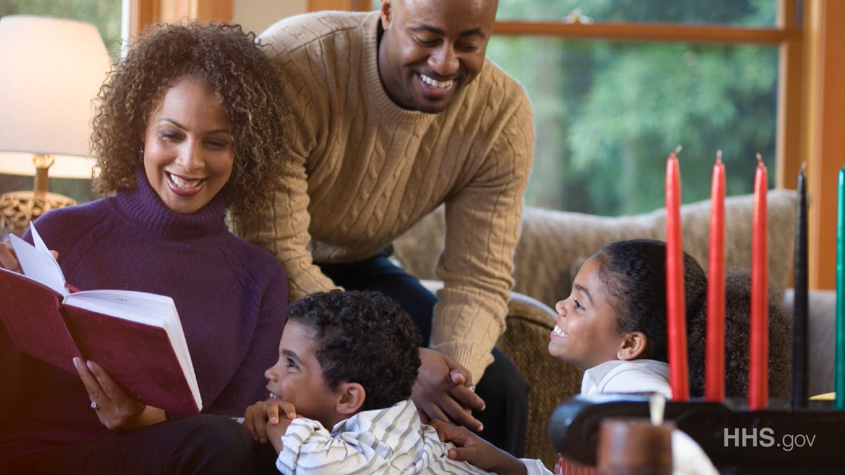 HHSGov's tweet photo. HHS wishes you and your family a warm and happy #Kwanzaa! https://t.co/Up8BtvxpHH