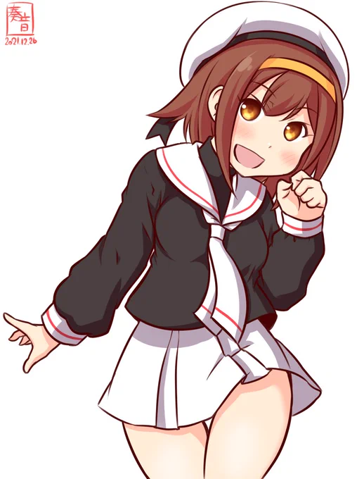「カッコよくなった!やったね!」

#艦これ版深夜の真剣お絵描き60分一本勝負
#艦これ版真剣お絵描き60分一本勝負_20211226
#白露 