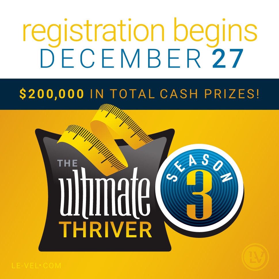 thrive_bylevel's tweet image. It’s almost time! 💪 Registration for #UltimateThriver Season 3 opens tomorrow!