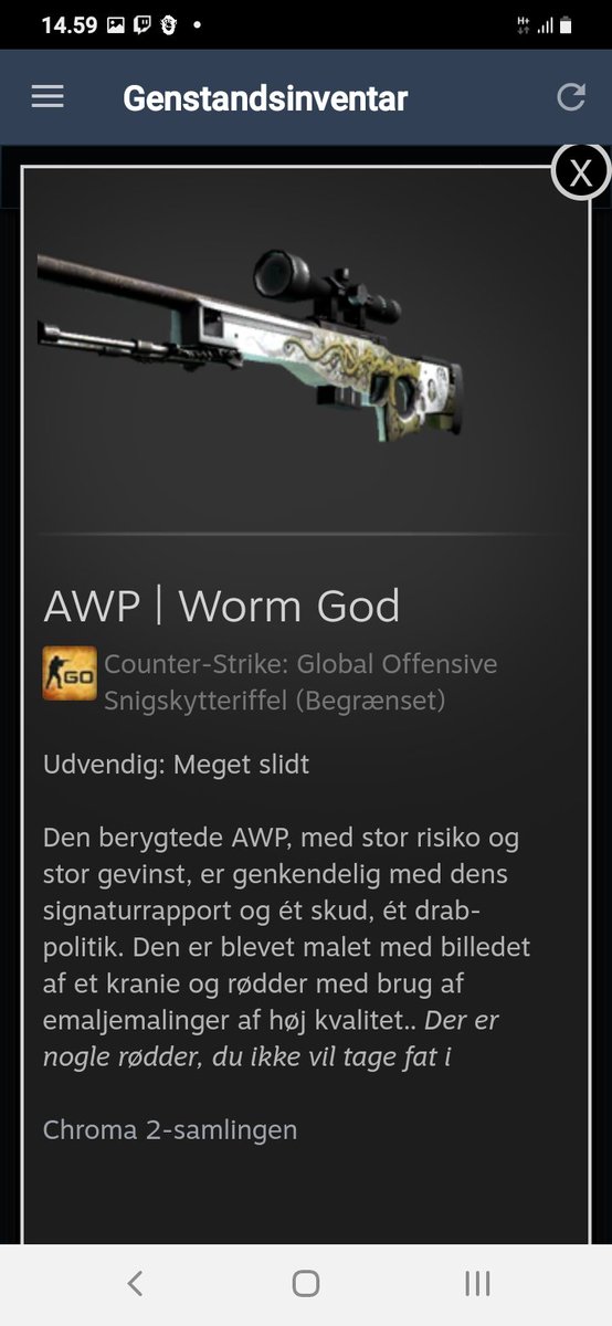 MartinFalk14's tweet photo. Giveaway Happy December 🎄✨

Today you can win 
1 x awp worm.

To win:
✨ Retweet 
❤ Like
 
I roll it in 8 days. https://t.co/6vxXUMepBn