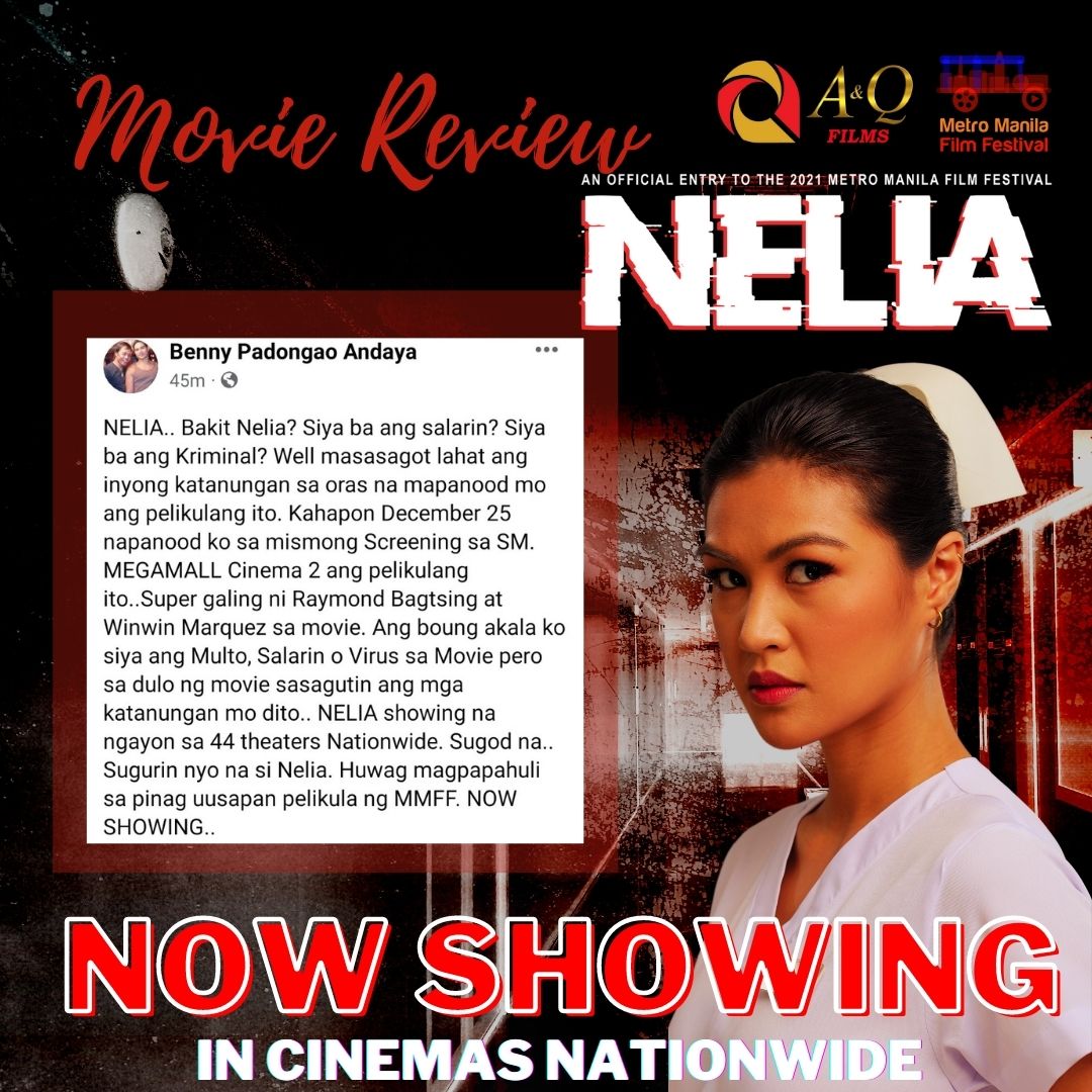 NeliaMovie's tweet photo. Pinag-uusapan ng buong bayan. PALABAS NA! NELIA NOW SHOWING

Maraming salamat po sa mga positive feedback! 
#MMFF2021Nelia
#MMFFNelia https://t.co/0houpTF1tf