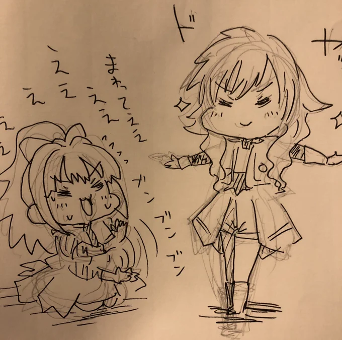 衣装披露の時に
しきくんが回ってくれなくて必死に手をブンブンして拝みたおす赤﨑さん可愛かったよね

 #シンデレラ10周年_愛知Day2 