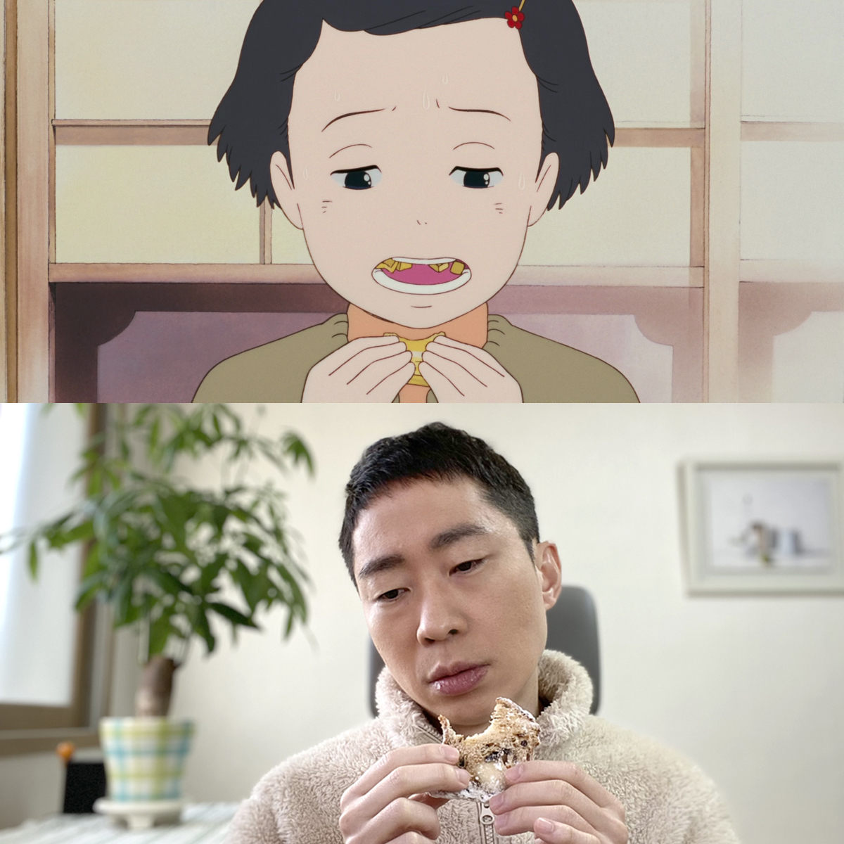 hongs_studio's tweet image. I tried Christmas stollen bread for the first time. It reminded me of the pineapple scene from Only Yesterday.

#stollen #christmasbread #onlyyesterday