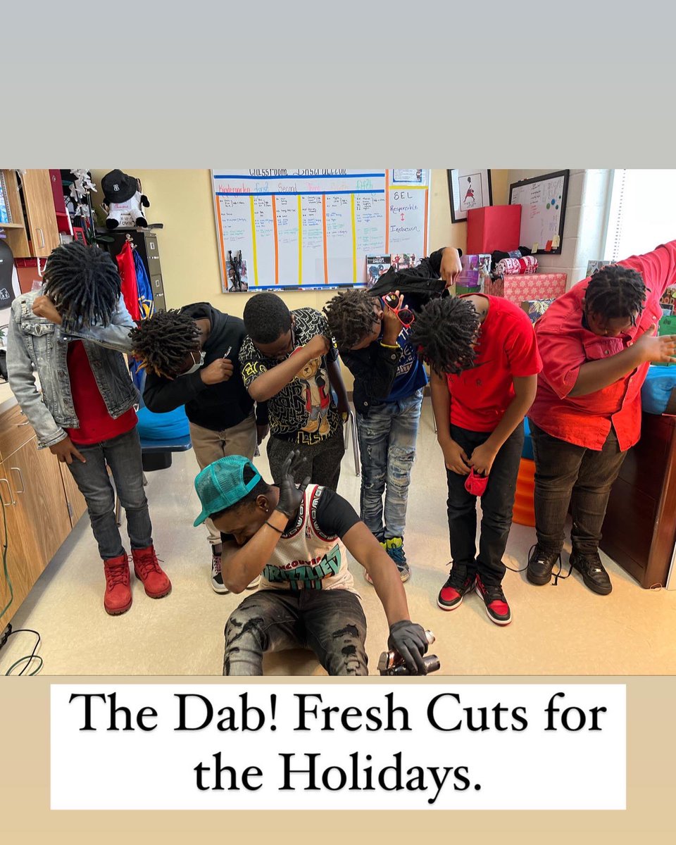 BLikeBouie's tweet photo. The Reason 4 The Season!
Service, Kindness and Love (Part 1)
Thank your Clark Atlanta University students for the holiday haircuts and hairstyles for Dunbar students. https://t.co/VY91LsMQYa
