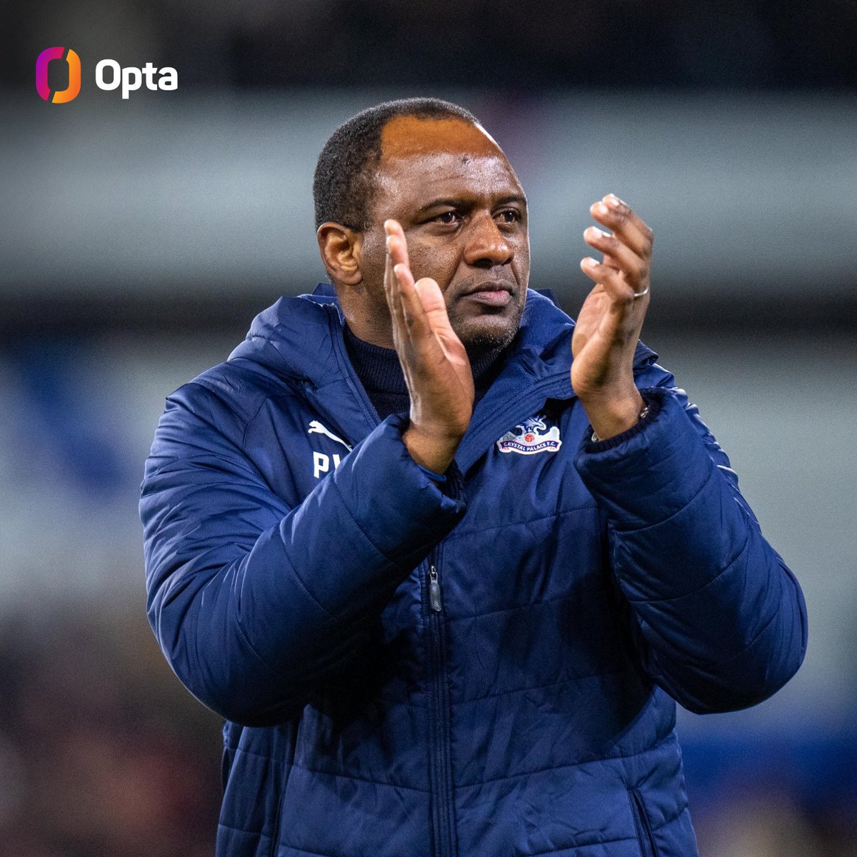 OptaJoe's tweet photo. 8 - As a player, Crystal Palace manager Patrick Vieira was on the winning side in all eight of his Premier League games played on Boxing Day, the best 100% win rate on the day by a player in the competition’s history. Festive. https://t.co/WT1bWbCRI6