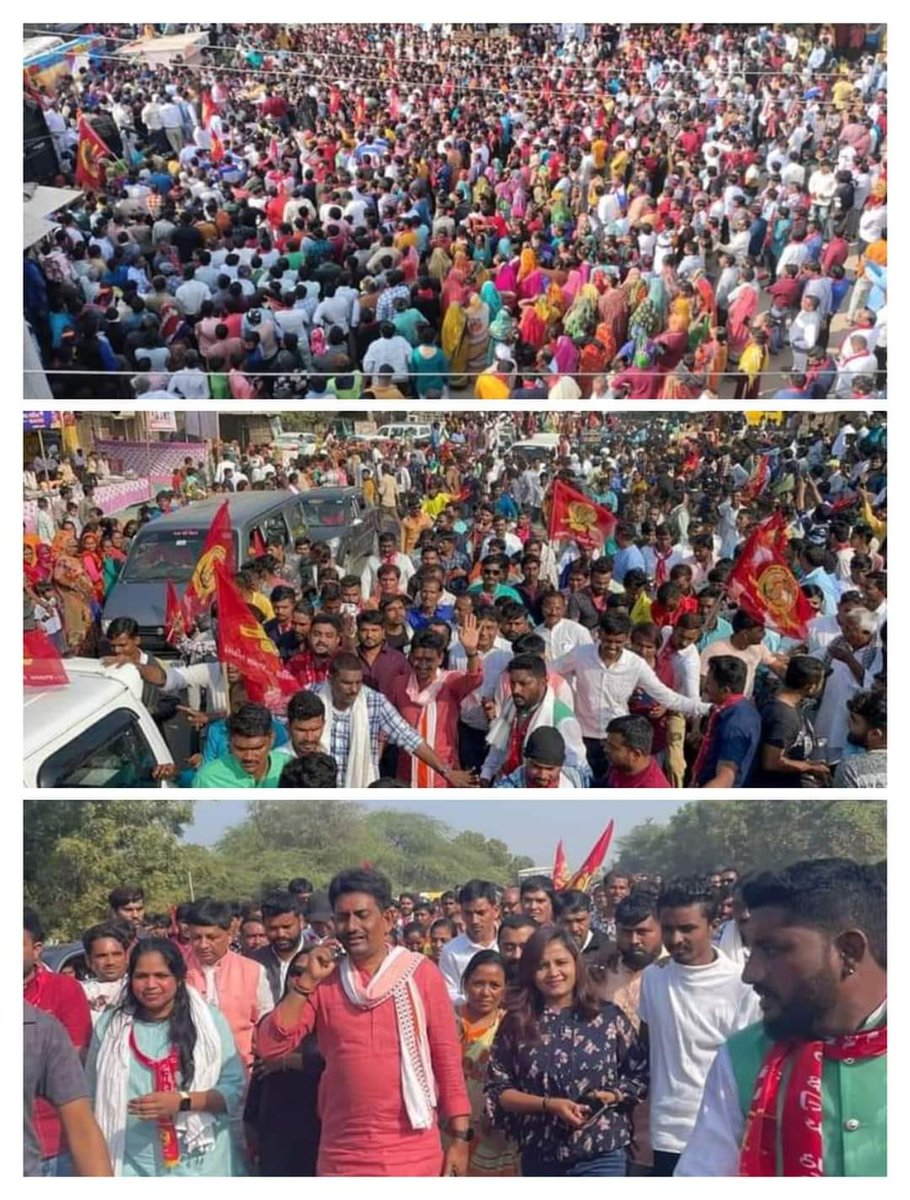 manoharshih's tweet photo. #મરતોલી

#માં_આદ્યશક્તિ_પદયાત્રા 

#શ્રી_અલ્પેશજી_ઠાકોર સાહેબ સાથે 
#મરતોલી_થી_બેચરાજી_પદયાત્રા માં ખુબજ મોટી સંખ્યામાં સ્વયંભૂ લોકો જોડાયા અદ્ભુત જંગી જન સમર્થન સાથે #પદયાત્રા ના રૂટ માં આવતા તમામ ગામે ગામ અલ્પેશભાઈ ઠાકોર નું સ્વાગત કરવામાં આવ્યું..

#Martoli_To_Bechraji_Yatra https://t.co/0YNFRn2rg6