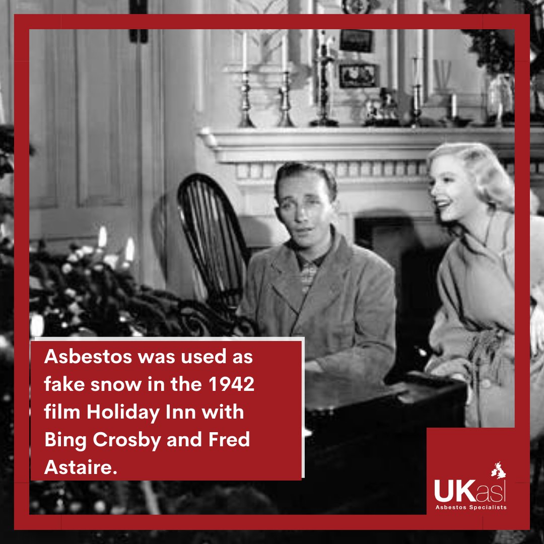 The time between Christmas and New Year is perfect for catching up on your favourite festive films. 

Did you know that iconic Christmas film Holiday Inn with Bing Crosby and Fred Astaire used #asbestos for fake snow?