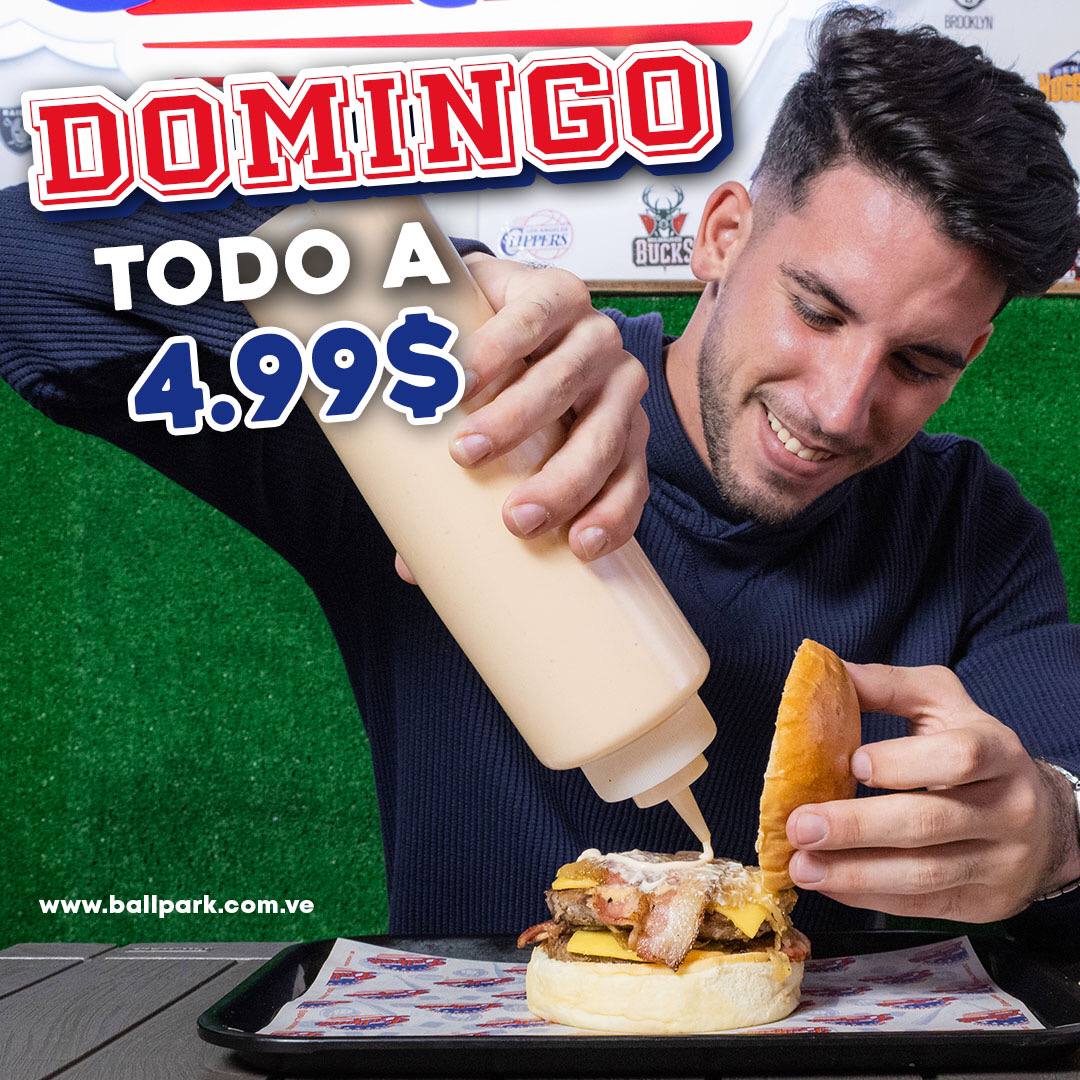 ballparkmcbo's tweet photo. Hoy domingo es de TODO A 4.99$ en @ballparkmcbo no te lo pierdas a partir de las 11.30 am 
https://t.co/Zu6RKOf4B4
Maracaibo zona norte en canta claro https://t.co/j7QMHtiRCb