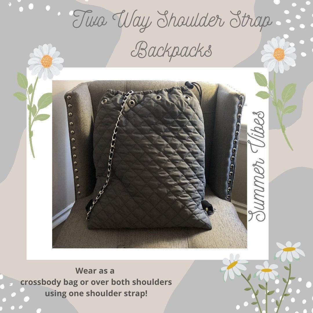 TwoWayStraps's tweet photo. Excited to share the latest addition to my #etsy shop: Quilted Backpack with Two Way Convertible Shoulder Strap (patented product) https://t.co/eAw0bUM7Dy

#bags #lifestyle #handbags #style #fashion #shopping #smallbusiness https://t.co/AP66yy7Iqy