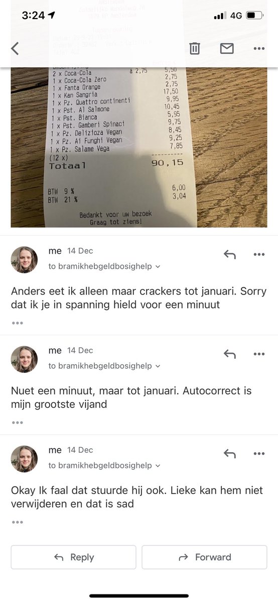 whosthatgorll's tweet photo. Een voorbeeld waarom ik niet moet gaan e-mailen na een cocktail pitcher #hiermetdatgeld https://t.co/naUXjAllAJ