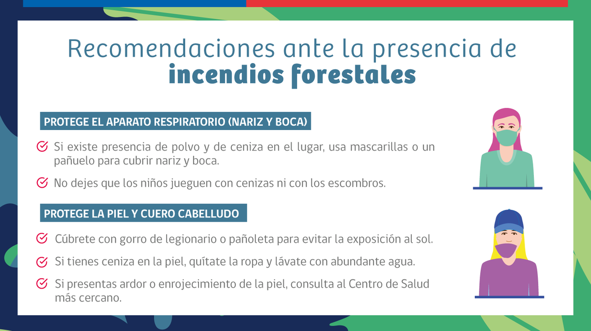 seremisalud10's tweet photo. 🔴 Frente a los incendios forestales 🌲 🚒 que se han registrado en nuestra región, entregamos las siguientes recomendaciones ante la presencia de estos siniestros 🔥 https://t.co/iRXfYdkGML