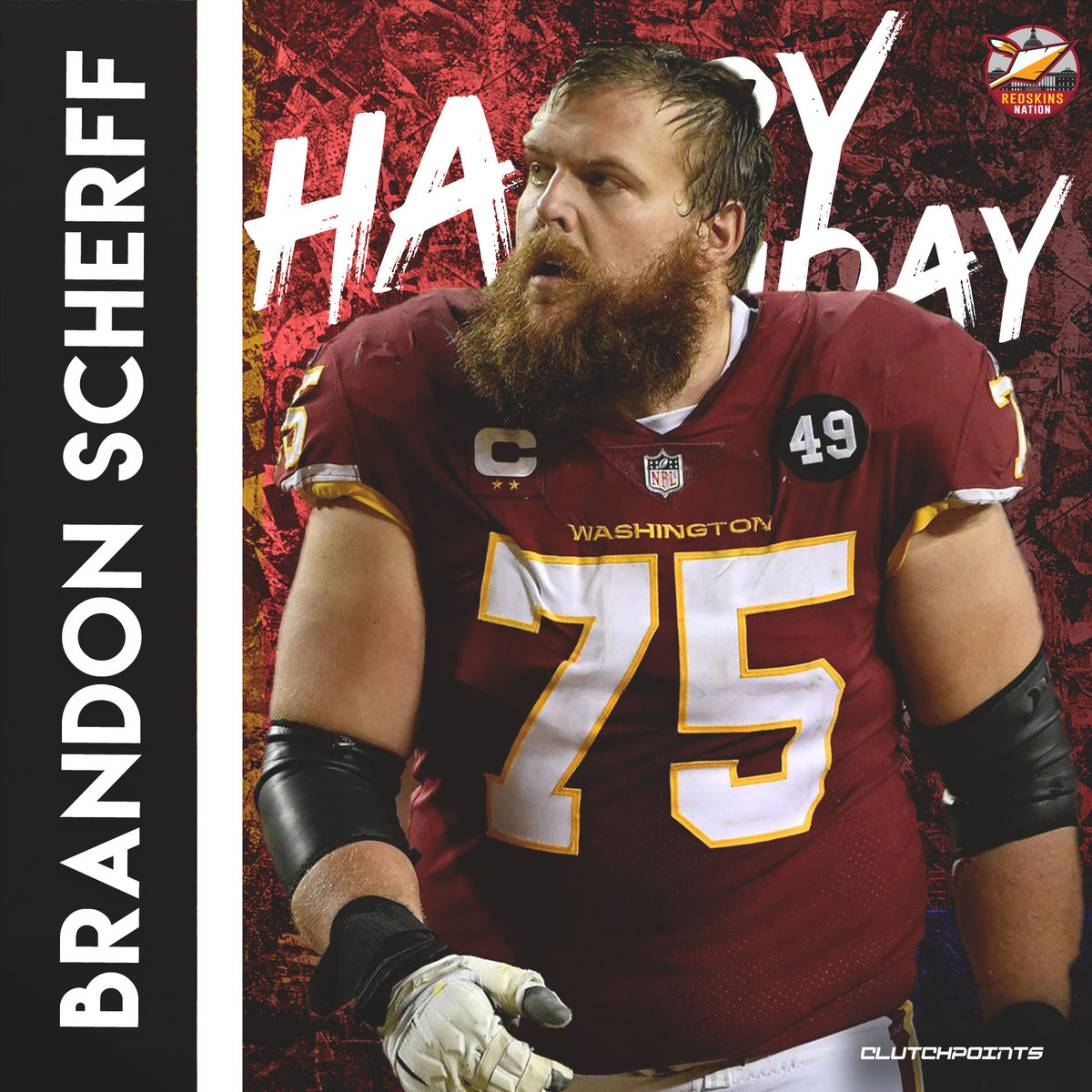 Join Redskins Nation in greeting Brandon Scherff a happy 30th birthday 