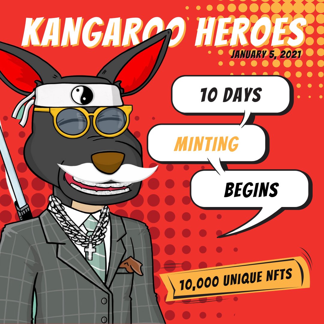 Wow. We are 10 days away from the Kangaroo Heroes Launch. A project built around a community of business owners, investors, accountants, and those who want to learn how to become financially free 🔥