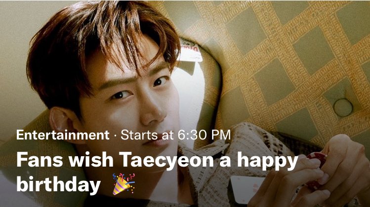 HAPPY BIRTHDAY TO OK TAECYEON     